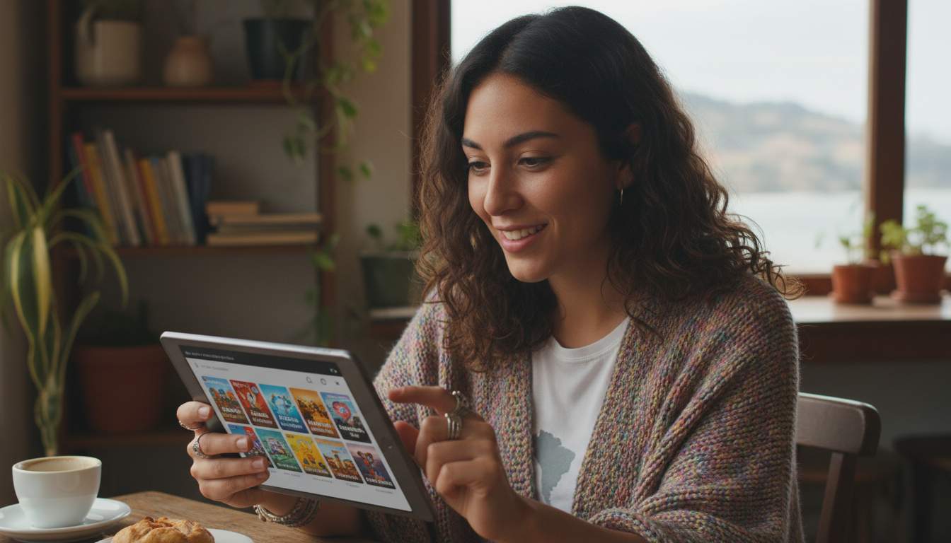 Chilean woman exploring games